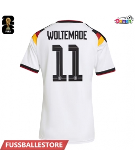 Günstige Deutschland Nick Woltemade #11 Heimtrikot Damen WM 2026 Kurzarm